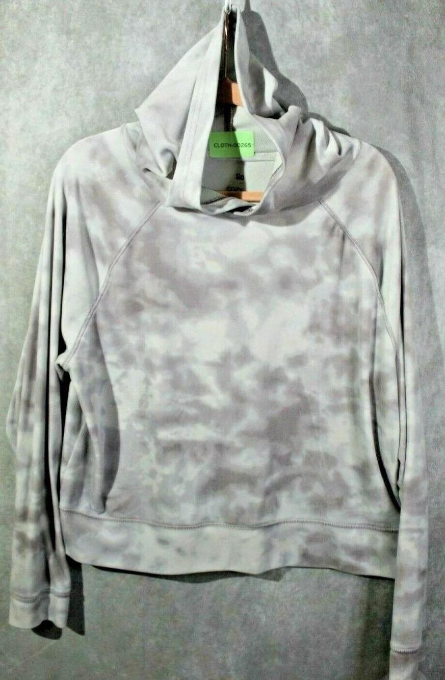 So Hoodie Womens 2XL Gray Cozy Camouflage Cowl Neck Pullover Lightweight